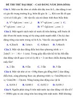 ĐỀ THI THỬ ĐẠI HỌC – CAO ĐẲNG NĂM 2010 SỐ16 . docx