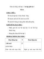 Giáo án tiếng việt lớp 2 - ôn tập giữa kỳ i Tiết 6 doc