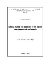 Đánh giá thay đổi vận chuyển oxy và tiêu thụ oxy trên bệnh nhân sốc nhiễm khuẩn