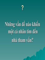 bài 5. các vấn đề liên quan đến tham vấn