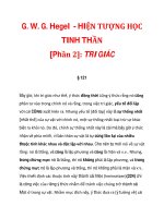 G. W. G. Hegel - HIỆN TƯỢNG HỌC TINH THẦN [Phần 2]: TRI GIÁC_3 ppt