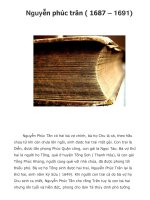 Nguyễn phúc trăn ( 1687 – 1691) ppt