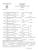 15 Minute Test - Mã đề 216 docx