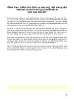 Giáo trình phân tích dịch vụ của các nhà cung cấp internet và tình hình phát triển thuê bao của các ISP p1 pptx