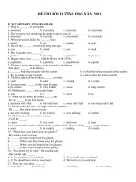 ĐỀ THI BỒI DƯỠNG HSG NĂM 2011 docx