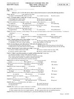 THI HỌC KỲ I NĂM HỌC 2010 - 2011 MÔN: TIẾNG ANH - MÃ ĐỀ THI: 280 doc