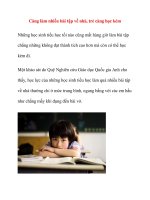 Càng làm nhiều bài tập về nhà, trẻ càng học kém doc