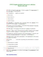 English questions (and answers) collection Part II pot