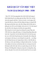 KHÁI QUÁT VĂN HỌC VIỆT NAM GIAI ĐOẠN 1900 - 1930_5 pot