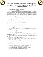 Giáo trình phân tích các đơn vị đo khoảng cách trong thiên văn và hiện tượng mọc lặn của thiên thể do nhật động p1 doc