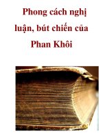 Phong cách nghị luận, bút chiến của Phan Khôi _3 ppt