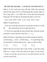 ĐỀ THI THỬ ĐẠI HỌC – CAO ĐẲNG NĂM 2010 SỐ 11 . doc