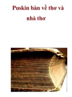 Puskin bàn về thơ và nhà thơ _3 pptx