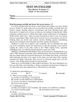 TEST ON ENGLISH ppsx