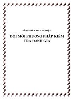 skkn đổi mới phương pháp kiểm tra đánh giá