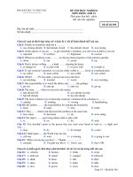 ĐỀ THI TRẮC NGHIỆM MÔN TIẾNG ANH 12 - Mã đề thi 360 ppsx