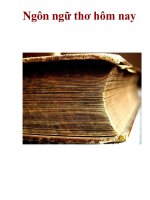 Ngôn ngữ thơ hôm nay _2 doc