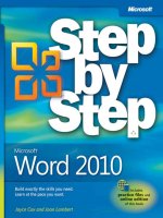 microsoft word 2010 step by step