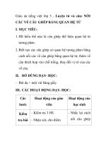 Giáo án tiếng việt lớp 5 - Luyện từ và câu: NỐI CÁC VẾ CÂU GHÉP BẰNG QUAN HỆ TỪ ppsx