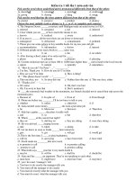 Kiểm tra 1 tiết lần 1 môn anh văn pdf