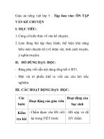 Giáo án tiếng việt lớp 5 - Tập làm văn: ÔN TẬP VĂN KỂ CHUYỆN potx