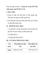 Giáo án tiếng việt lớp 5 - Luyện từ và câu: ÔN TẬP (Dấu ngoặc kép)VỀ DẤU CÂU pptx