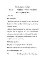 Giáo án tập làm văn lớp 3 - Đề bài: NGHE KỂ : TÔI CÓ ĐỌC ĐÂU ? NÓI VỀ QUÊ HƯƠNG pps