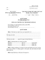 MẪU QUYẾT ĐỊNH Xác minh nội dung tố cáo pdf