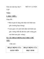 Giáo án toán học lớp 5 - TIẾT 87: LUYỆN TẬP pps