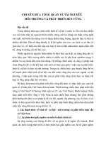 Tài liệu tập huấn bồi dưỡng nghiệp vụ quản lý nhà nước về tài nguyên môi trường part 1 pptx