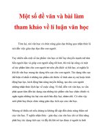 Một số đề văn và bài làm tham khảo về lí luận văn học_6 docx