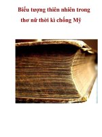 Biểu tượng thiên nhiên trong thơ nữ thời kì chống Mỹ _3 pps