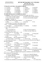 ĐỀ THI THỬ ĐẠI HỌC LẦN 1 NĂM 2011 MÔN THI: TIẾNG ANH - TRUONG THPT ANH SON1 ppt