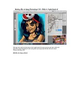 Giáo trình hướng dẫn tạo ảnh wedding art bằng cách sử dụng curves layer trong quy trình ghép ảnh nền p7 pps