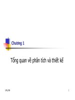 Chương 1 - Tổng quan về phân tích và thiết kế UML pdf
