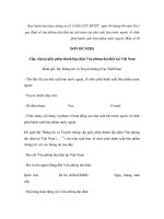 MẪU ĐƠN ĐỀ NGHỊ Cấp, cấp lại giấy phép thành lập (đặt) Văn phòng đại diện tại Việt Nam doc