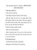 Giáo án tiếng việt lớp 5 - Tập đọc : NHỮNG CON SẾU BẰNG GIẤY pdf
