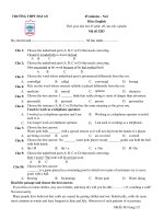 ĐỀ KIỂM TRA 1 TIẾT - Mã đề 3203 pot