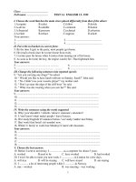 TEST 1A ENGLISH 12- 15M pps