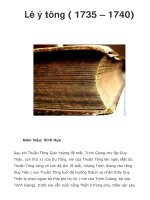 Lê ý tông ( 1735 – 1740) ppsx