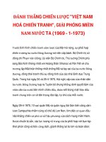 ĐÁNH THẮNG CHIẾN LƯỢC 