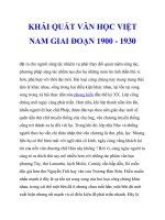 KHÁI QUÁT VĂN HỌC VIỆT NAM GIAI ĐOẠN 1900 - 1930_4 ppt