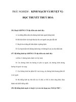 TRẮC NGHIỆM - KINH MẠCH VÀ HUYỆT VỊ HỌC THUYẾT THUỶ HOẢ pot