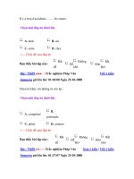 Tài liệu Pháp văn: Đề kiểm tra Pháp văn học kỳ pptx