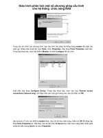 Giáo trình phân tích một số phương pháp cấu hình cho hệ thống chức năng RAS p1 ppt