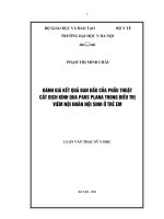 Đánh giá kết quả ban đầu của phẫu thuật cắt dịch kính qua pars plana điều trị viêm nội nhãn nội sinh ở trẻ em