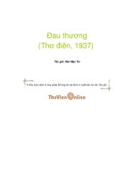 Đau Thương - Hàn Mạc Tử Phần 1 doc