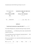 MẪU BIÊN BẢN Tạm giữ tang vật, phương tiện vi phạm hành chính docx