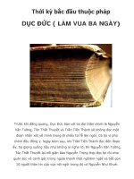 Thời kỳ bắc đầu thuộc pháp DỤC ĐỨC ( LÀM VUA BA NGÀY) pptx