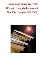 Dấu ấn ảnh hưởng của Thiên diễn luận trong văn học của nhà Nho Việt Nam pptx